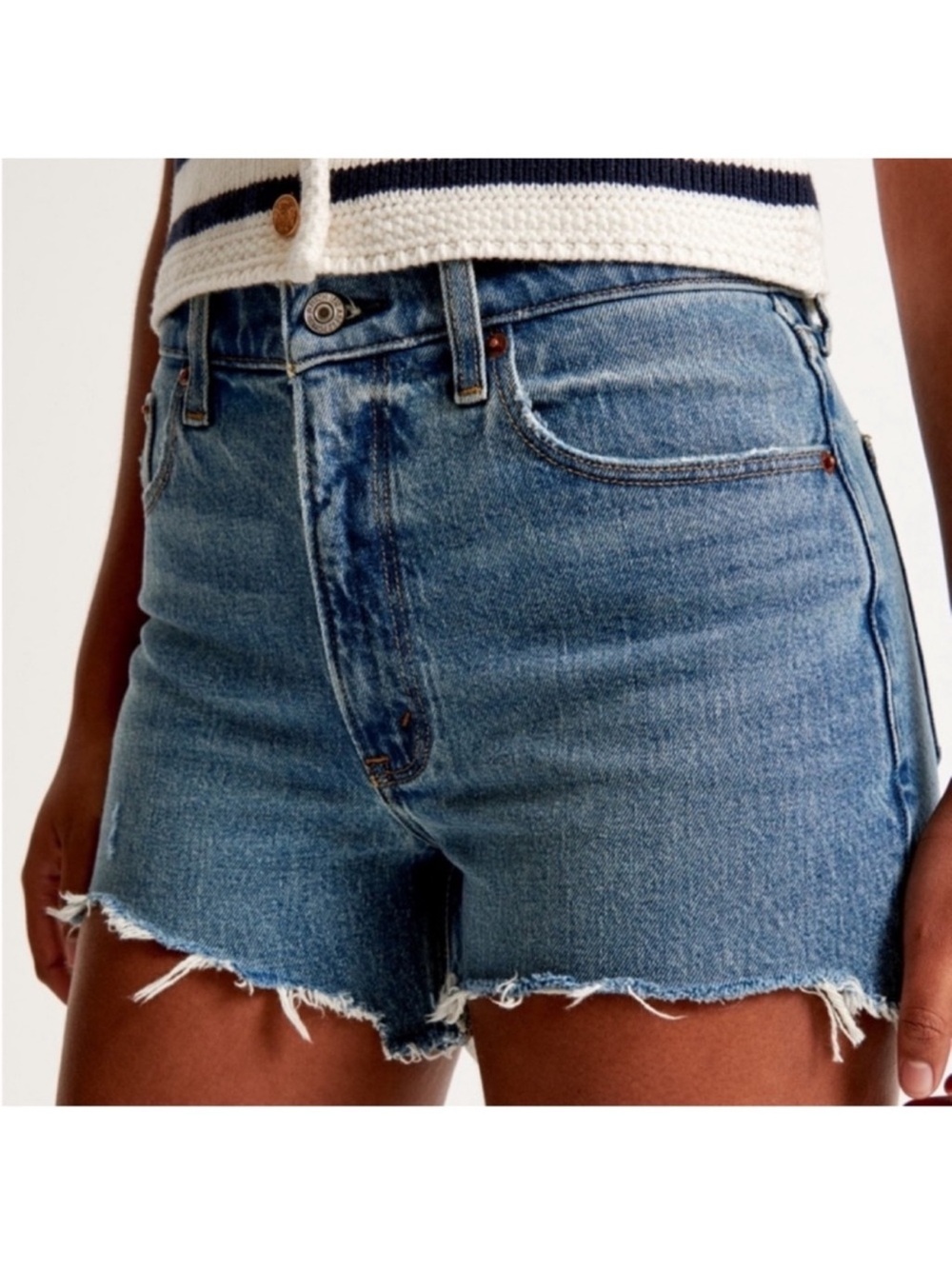 Abercrombie & Fitch Mom Shorts High Rise 4" Inseam Curve Love Size 30/10